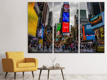 Laden Sie das Bild in den Galerie-Viewer, Leinwandbild 3-teilig Wolken am Broadway