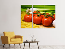 Laden Sie das Bild in den Galerie-Viewer, Leinwandbild 3-teilig Alles für Pasta