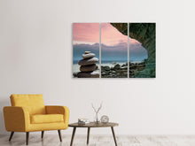 Laden Sie das Bild in den Galerie-Viewer, Leinwandbild 3-teilig Zen-Buddhismus