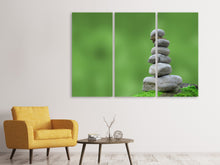 Laden Sie das Bild in den Galerie-Viewer, Leinwandbild 3-teilig XL Zen
