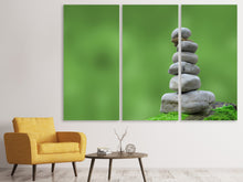 Laden Sie das Bild in den Galerie-Viewer, Leinwandbild 3-teilig XL Zen