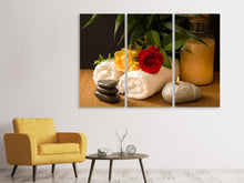 Laden Sie das Bild in den Galerie-Viewer, Leinwandbild 3-teilig Jetzt ist Zeit für Wellness