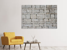 Laden Sie das Bild in den Galerie-Viewer, Leinwandbild 3-teilig Mauer Muster