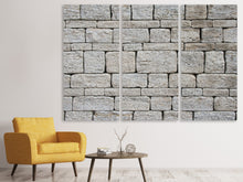 Laden Sie das Bild in den Galerie-Viewer, Leinwandbild 3-teilig Mauer Muster