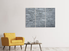 Laden Sie das Bild in den Galerie-Viewer, Leinwandbild 3-teilig Noble Mauer