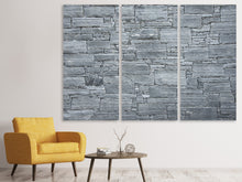 Laden Sie das Bild in den Galerie-Viewer, Leinwandbild 3-teilig Noble Mauer