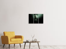 Laden Sie das Bild in den Galerie-Viewer, Leinwandbild 3-teilig Buddha im mystischen Licht