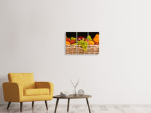 Laden Sie das Bild in den Galerie-Viewer, Leinwandbild 3-teilig XL Obstkorb