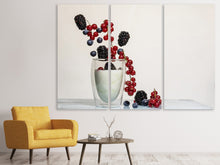 Laden Sie das Bild in den Galerie-Viewer, Leinwandbild 3-teilig Joghurt mit Beeren