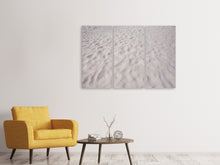 Laden Sie das Bild in den Galerie-Viewer, Leinwandbild 3-teilig Sandstrand