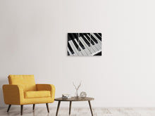 Laden Sie das Bild in den Galerie-Viewer, Leinwandbild 3-teilig Close up Klavier