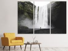Laden Sie das Bild in den Galerie-Viewer, Leinwandbild 3-teilig Spektakulärer Wasserfall