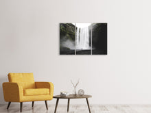Laden Sie das Bild in den Galerie-Viewer, Leinwandbild 3-teilig Spektakulärer Wasserfall