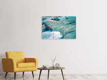 Laden Sie das Bild in den Galerie-Viewer, Leinwandbild 3-teilig Dem Wasser so nah