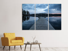 Laden Sie das Bild in den Galerie-Viewer, Leinwandbild 3-teilig Zum anderen Ufer