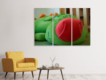 Laden Sie das Bild in den Galerie-Viewer, Leinwandbild 3-teilig Mein Drachen