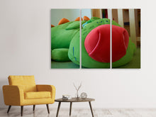 Laden Sie das Bild in den Galerie-Viewer, Leinwandbild 3-teilig Mein Drachen