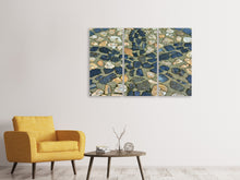 Laden Sie das Bild in den Galerie-Viewer, Leinwandbild 3-teilig Stein Mosaik
