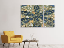 Laden Sie das Bild in den Galerie-Viewer, Leinwandbild 3-teilig Stein Mosaik