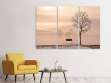 Laden Sie das Bild in den Galerie-Viewer, Leinwandbild 3-teilig Mystische Stimmung in der Natur