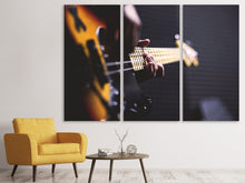Laden Sie das Bild in den Galerie-Viewer, Leinwandbild 3-teilig Gitarrenspieler