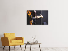 Laden Sie das Bild in den Galerie-Viewer, Leinwandbild 3-teilig Gitarrenspieler