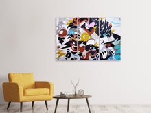 Laden Sie das Bild in den Galerie-Viewer, Leinwandbild 3-teilig Kunst an der Wand