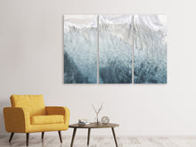 Laden Sie das Bild in den Galerie-Viewer, Leinwandbild 3-teilig Eis Kunst