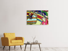 Laden Sie das Bild in den Galerie-Viewer, Leinwandbild 3-teilig Indische Kunst