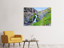 Laden Sie das Bild in den Galerie-Viewer, Leinwandbild 3-teilig Bergfluss