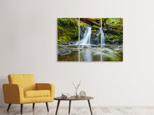 Laden Sie das Bild in den Galerie-Viewer, Leinwandbild 3-teilig Die Wege des Wassers