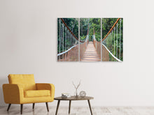 Laden Sie das Bild in den Galerie-Viewer, Leinwandbild 3-teilig Brücke für Mutige