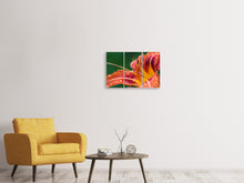 Laden Sie das Bild in den Galerie-Viewer, Leinwandbild 3-teilig XXL Lilie in orange