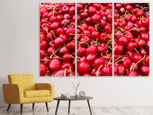 Laden Sie das Bild in den Galerie-Viewer, Leinwandbild 3-teilig XL Kirschen