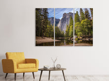 Laden Sie das Bild in den Galerie-Viewer, Leinwandbild 3-teilig Bestes Bergpanorama