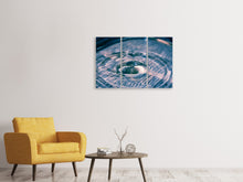 Laden Sie das Bild in den Galerie-Viewer, Leinwandbild 3-teilig Tropfen Kunst