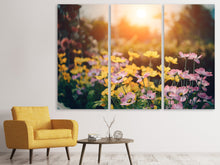 Laden Sie das Bild in den Galerie-Viewer, Leinwandbild 3-teilig Die Blümchen