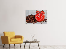 Laden Sie das Bild in den Galerie-Viewer, Leinwandbild 3-teilig Meine Kaffeepause