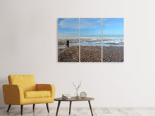Laden Sie das Bild in den Galerie-Viewer, Leinwandbild 3-teilig Die Nordsee