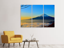 Laden Sie das Bild in den Galerie-Viewer, Leinwandbild 3-teilig Imposanter Fujisan