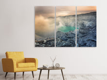 Laden Sie das Bild in den Galerie-Viewer, Leinwandbild 3-teilig Am Vulkan