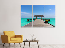 Laden Sie das Bild in den Galerie-Viewer, Leinwandbild 3-teilig Die Freiheit am Meer