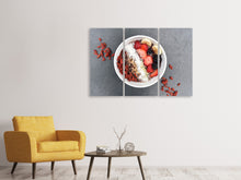 Laden Sie das Bild in den Galerie-Viewer, Leinwandbild 3-teilig Frühstück mit Obst