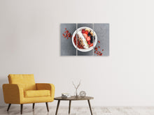 Laden Sie das Bild in den Galerie-Viewer, Leinwandbild 3-teilig Frühstück mit Obst
