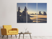 Laden Sie das Bild in den Galerie-Viewer, Leinwandbild 3-teilig In Lappland