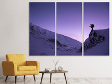 Laden Sie das Bild in den Galerie-Viewer, Leinwandbild 3-teilig Der Schneewanderer