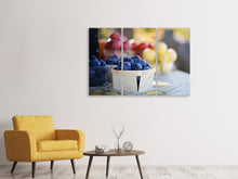 Laden Sie das Bild in den Galerie-Viewer, Leinwandbild 3-teilig Schalen mit Obst