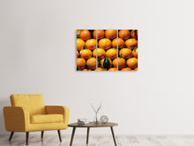 Laden Sie das Bild in den Galerie-Viewer, Leinwandbild 3-teilig Frische Orangen