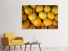 Laden Sie das Bild in den Galerie-Viewer, Leinwandbild 3-teilig Viele Orangen