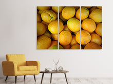 Laden Sie das Bild in den Galerie-Viewer, Leinwandbild 3-teilig Viele Orangen